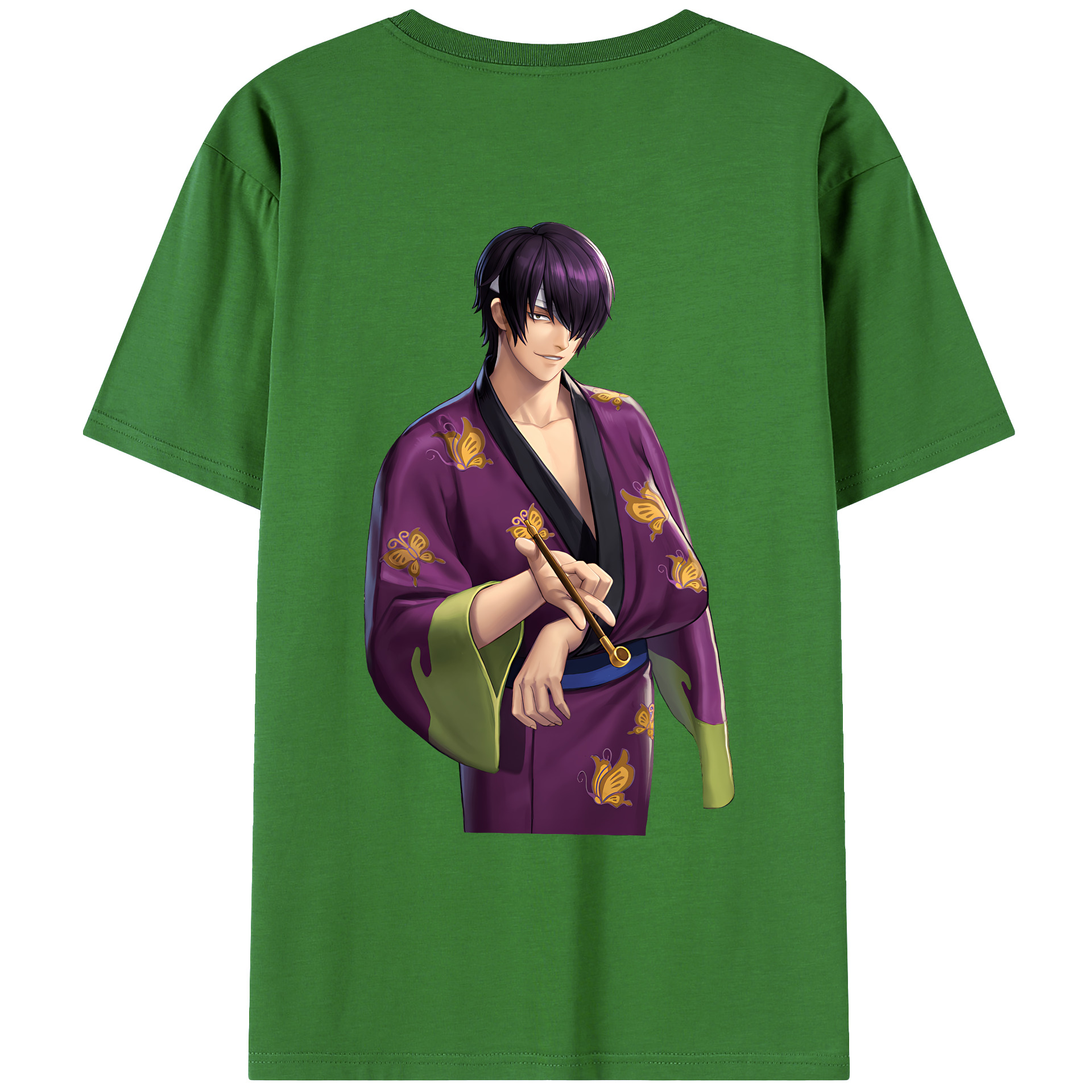 （画像用） ぎんたま 坂田銀時（さかたぎんとき） 神楽 志村新八（しむら しんぱち） GINTAMA Sakata Gintoki Kagura Shimura Shinpachi レディース半袖Tシャツ(バックプリント)